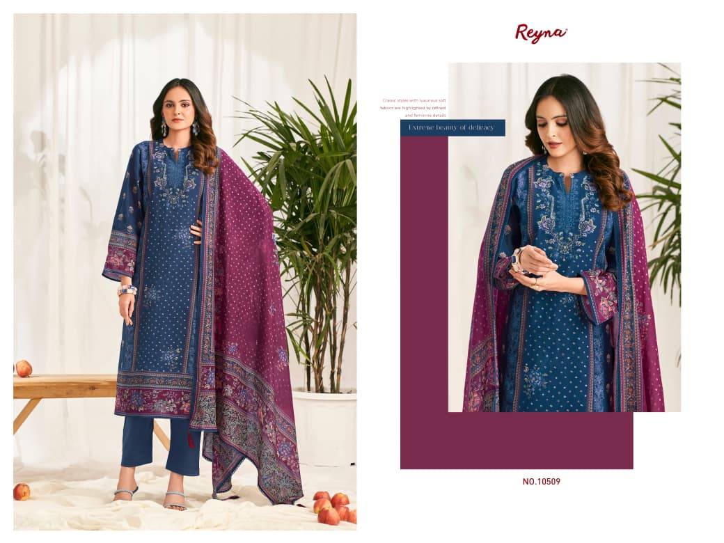 ZAISHA By REYNA 10509 A TO 10511 Beautiful Festive Suits Stylish Colorful Fancy Casual Wear & Ethnic Wear PURE MUL CHANDERI Dresses At Wholesale Price
